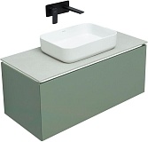 Тумба под раковину Allen Brau Infinity 100 1.21004.CGM олива матовый