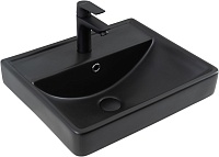 Раковина Aquanet Ирис 50 черная матовая